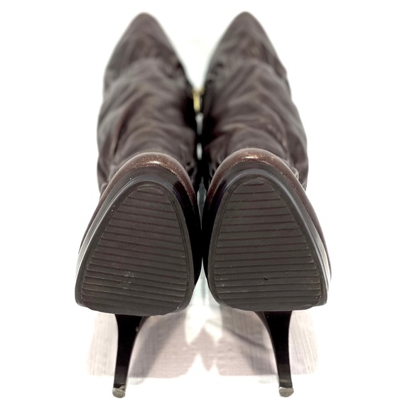 MICHAEL KORS 'Webster' Brown Scrunch Napa Leather - Picture 10 of 15